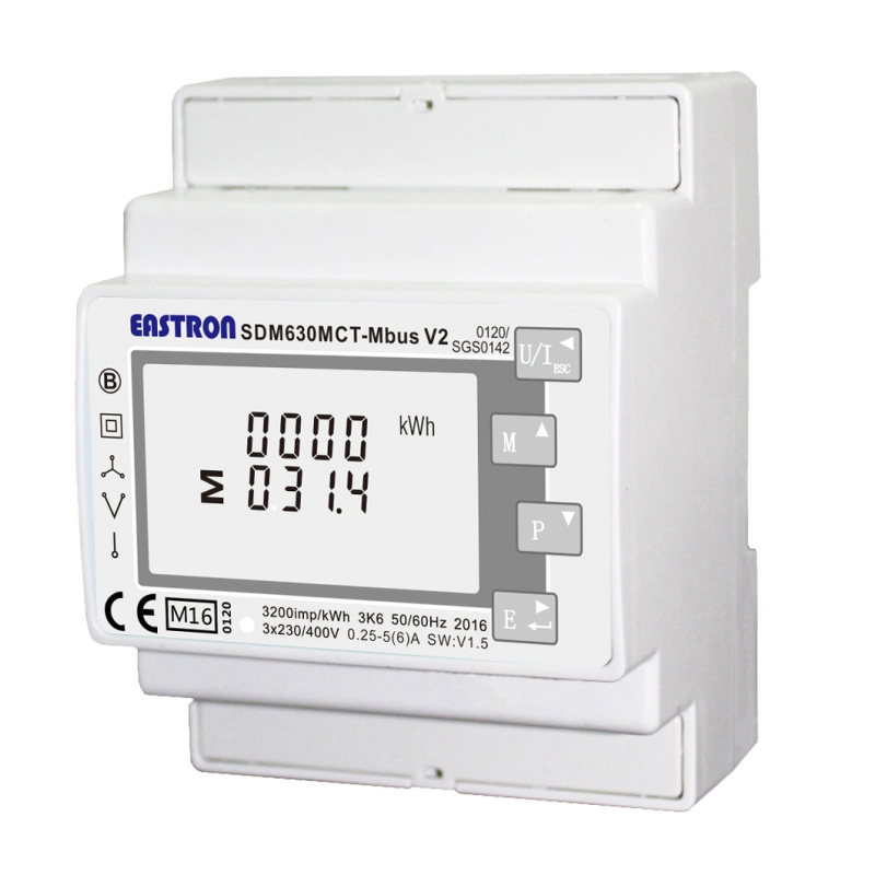 SDM630 M-bus MCT V2 MID 3-phase electricity meter