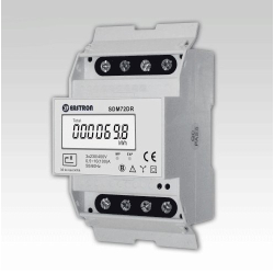 Eastron SDM72DR 3-fas elmätare med pulsutgång med terminaler synliga