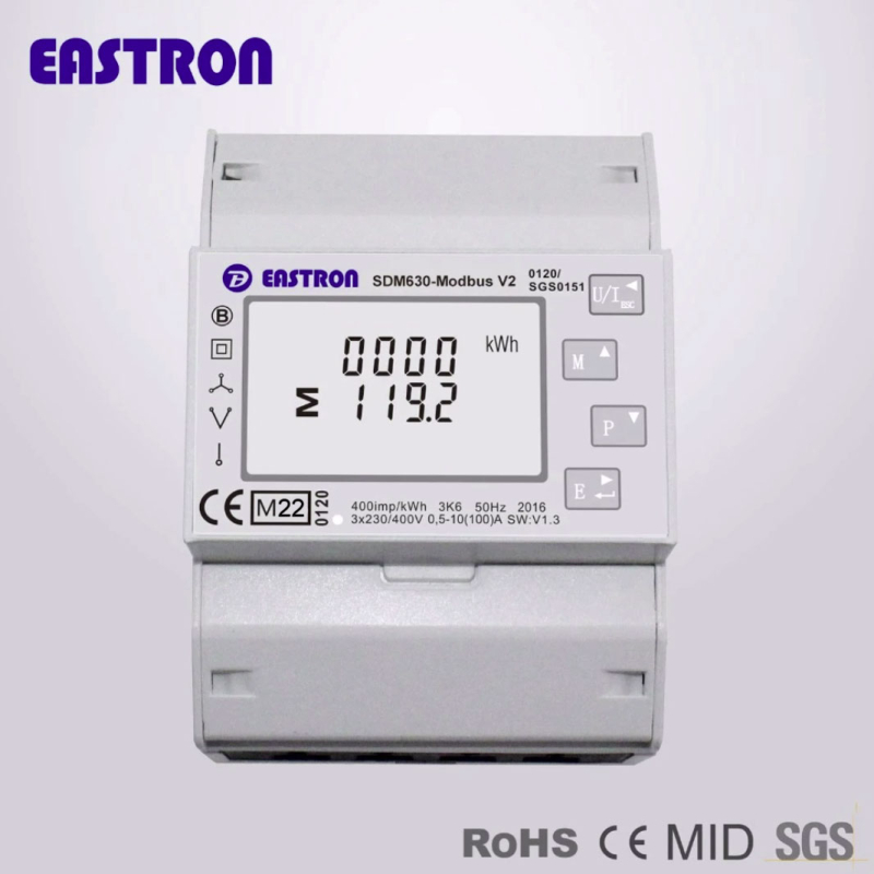 Eastron SDM630 Modbus MID V2 , går även under namnet Growatt Smart Energy Meter TPM CTE