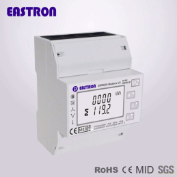 Eastron SDM630 Modbus MID V2 electricity meter, image from top.