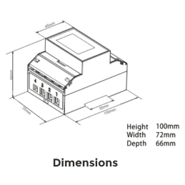 Electricity meter 3-phase Eastron SDM630-TCP