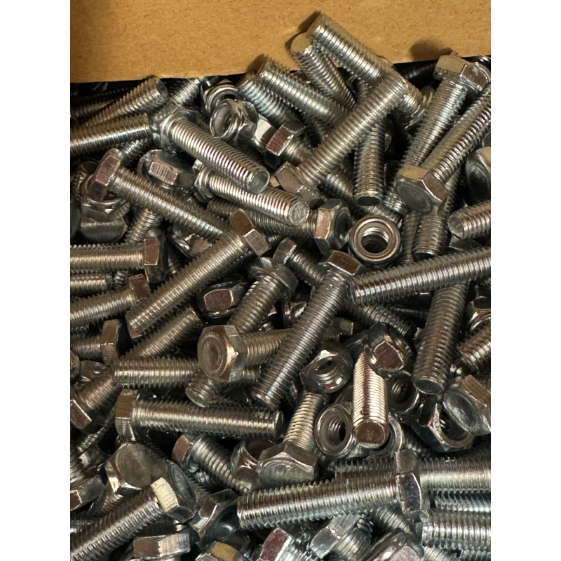 M8 X 40 mm bult + låsmutter 100-pack