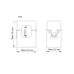 Strömspolar öppningsbara 3 X 1 A SCT024TS 150A/5A Dimensoner