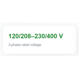 YTL DEM3A202 – 100 A Three-Phase Energy Meter with Modbus, MID certified. Voltage coverage