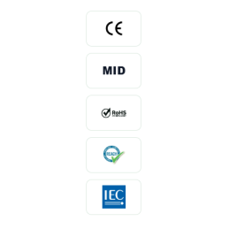 YTL DEM3A202 – 100 A Three-Phase Energy Meter with Modbus, MID certified. Certifications